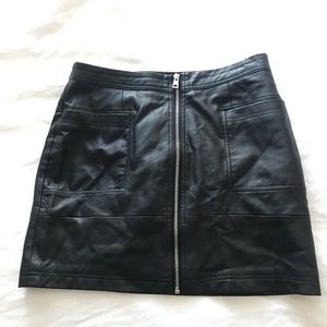 Topshop PU “Leather” Mini Skirt | Size 8P